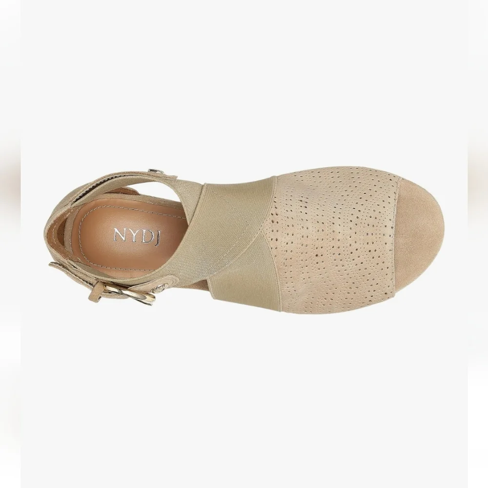 NYDJ NWT Charisma Wedge Sandals Espadrilles Size 8.5